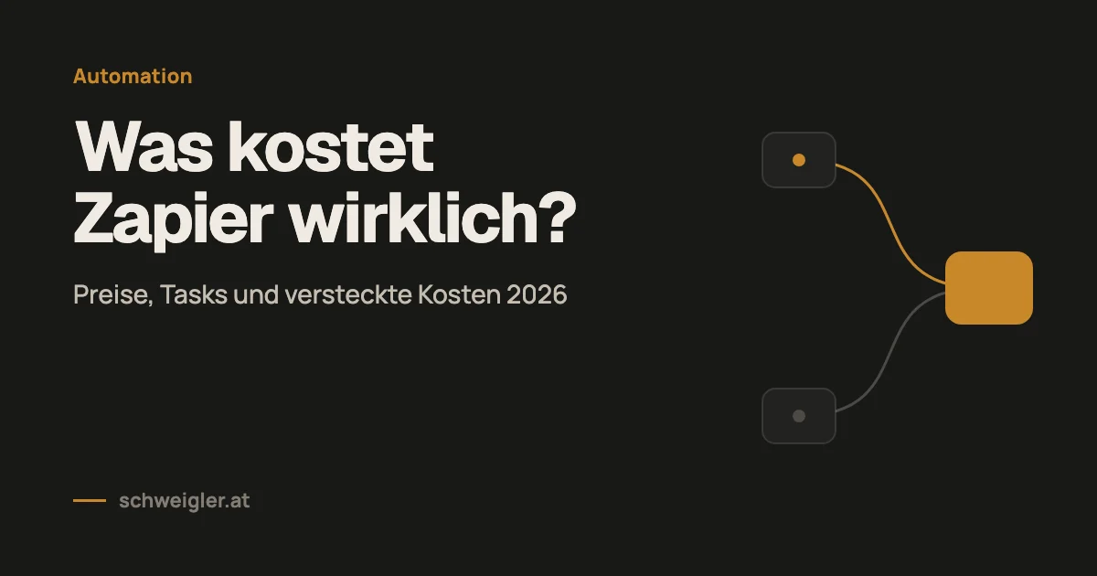 Zapier Kosten 2026: Preise, Tasks & versteckte Kosten